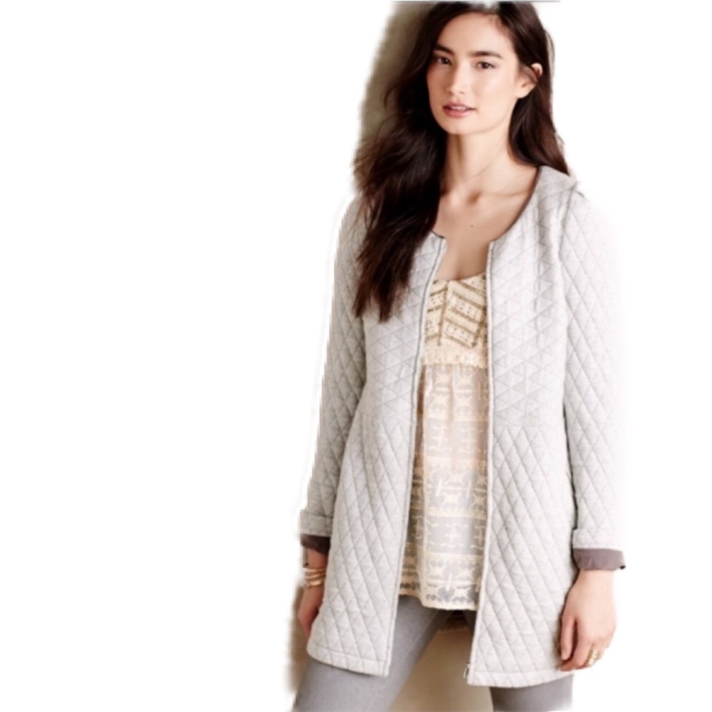 Anthropologie Harlyn Millay Quilted Full Zip Jacket. Size Large